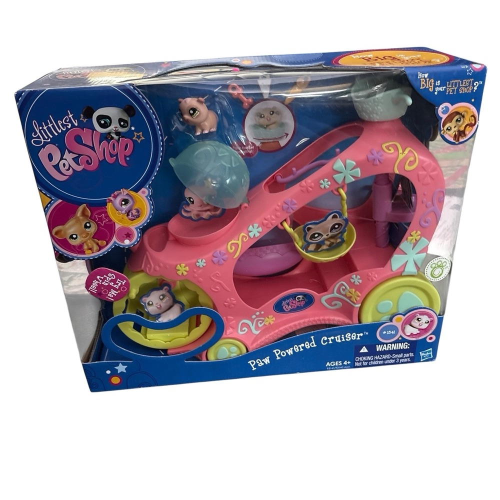 Hasbro Littlest Pet Shop Lps Paw Powered Cruiser Pet #1341 Retired 2009 New